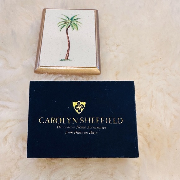 Halcyon Days Palm Tree Trinket Box - Picture 9 of 10